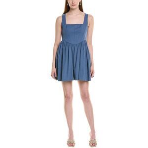 Jl Luxe Womens Corset Mini Dress, Blue